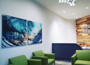 Corporate Lobby Art and Logo